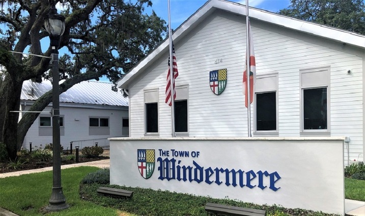 A view of Windermere Police Department in Windermere, Florida