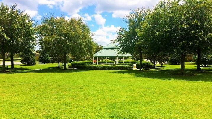 Aerial view of Wickham Park Windermere FL