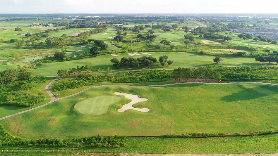 Aerial view of Shingle Creek Golf Club in Orlando