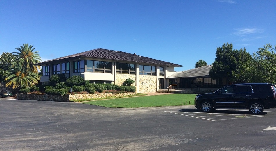 Luxurious lodge room with a view of Bay Hill's serene lakes