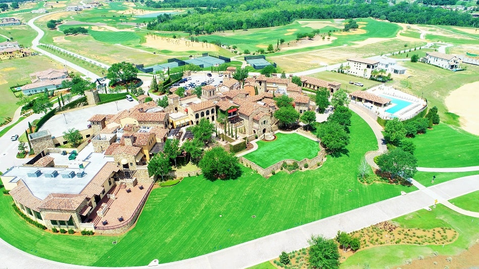 Aerial view of Bella Collina golf course with breathtaking views of Florida landscape