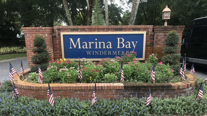 Marina Bay Community Sign