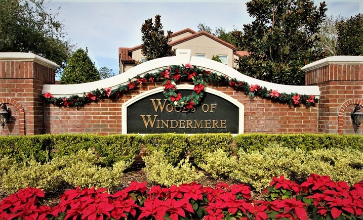 The Woods of Windermere Community Sign