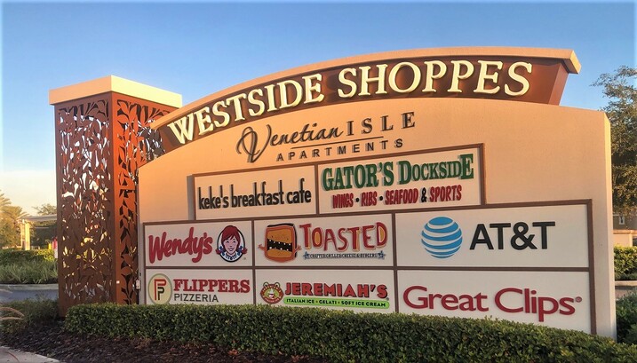 Westside Shoppes Entrance Sign