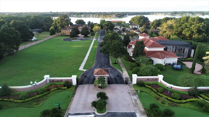 Marbella in Windermere FL's Gated Entrance