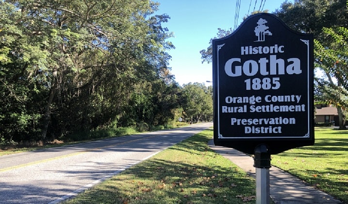 City Of Gotha Welcome Sign