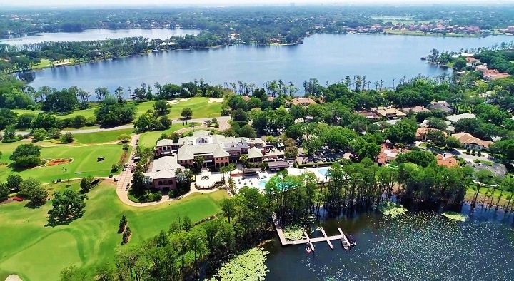 Aerial view of Isleworth Country Club